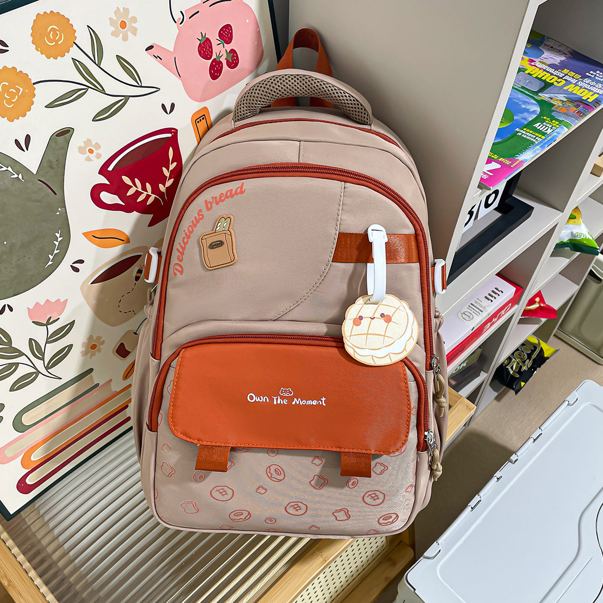 Style University Korean Two-dimensional Cartoon Convenient Large Leisure Backpack