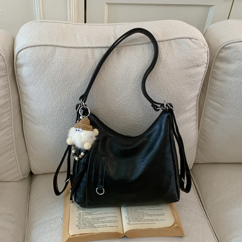 New Women's Commuter Retro Large Capacity Underarm Bag
