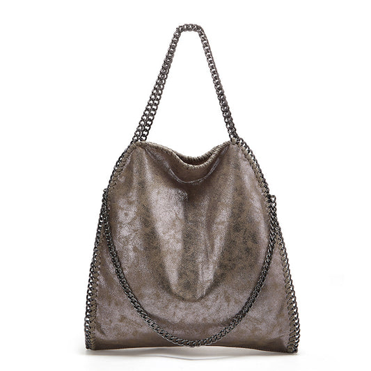 Charming Elegant Women's Chain Foldable Big Women's Shoulder Bag