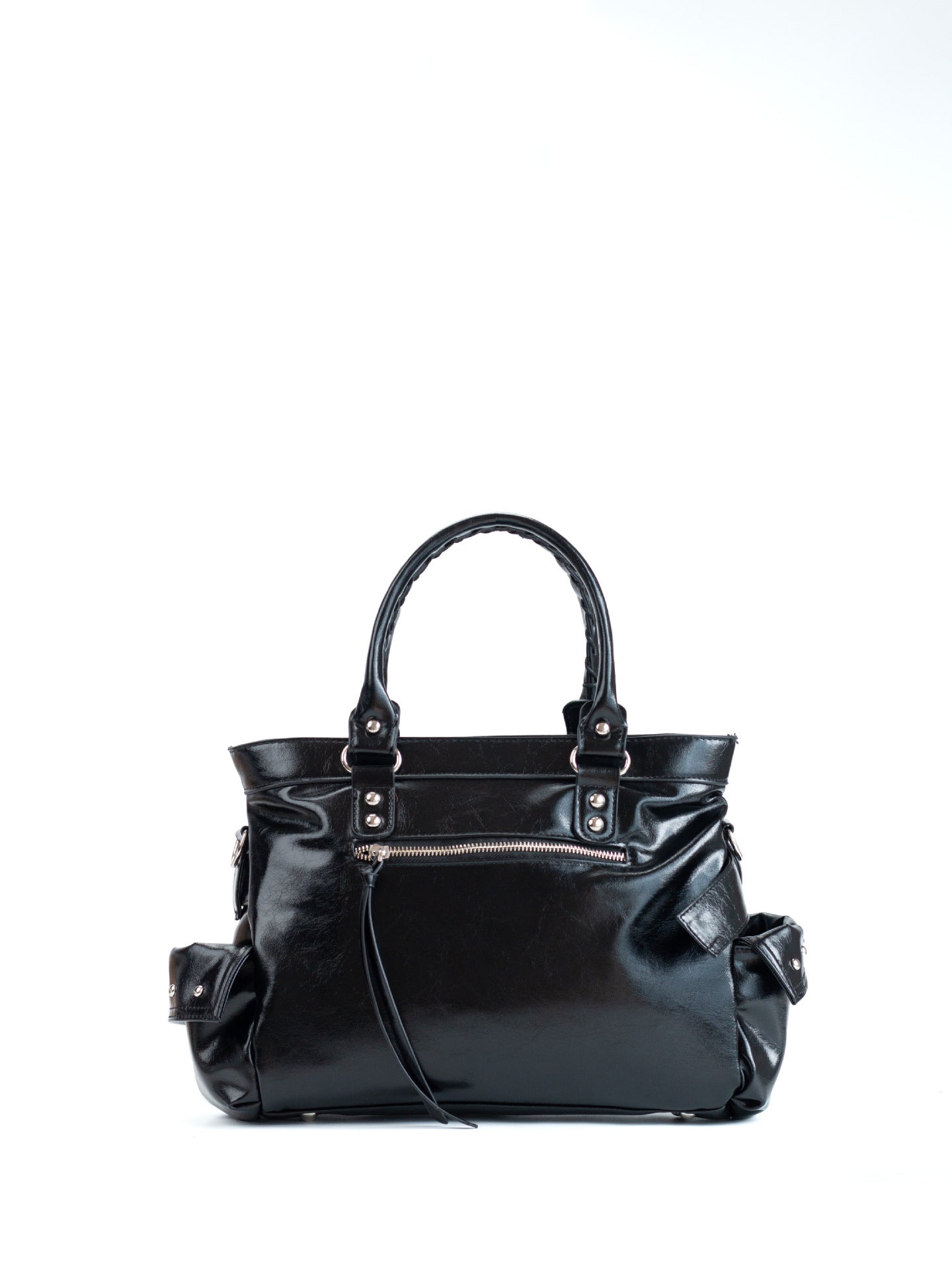 Retro Minority Design Locomotive Rivet Large Capacity Women's Messenger Bag