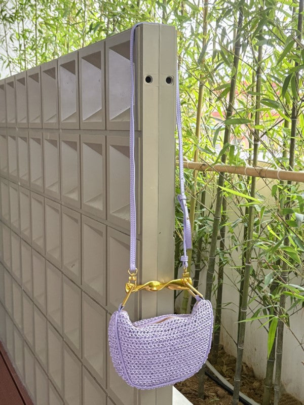Women's Retro Wave Metal Zipper Fashion Woven Women's Handbag