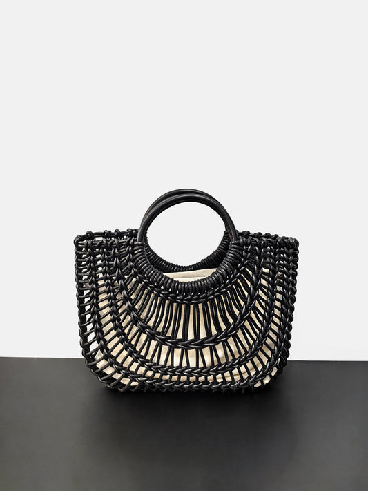 Women's Straw Hollow Out Street Summer Vacation Style Woven First Women's Shoulder Bag