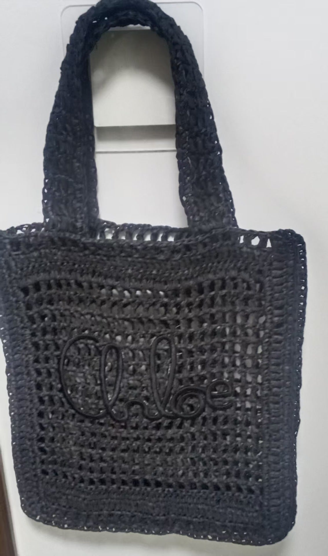 Straw Hollow Woven Large Capacity Three-dimensional Letters Women's Shoulder Bag