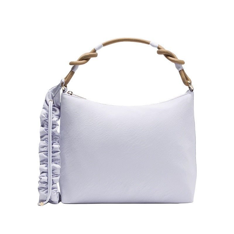 Underarm Drawstring Ruffle Fashion Commuter Dumplings Women's Messenger Bag