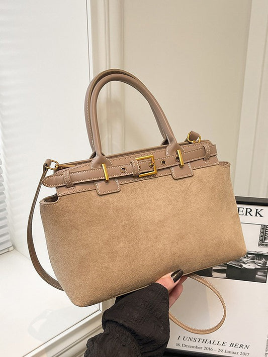 Women's Western Style Suede Winter Elegant Texture Bags