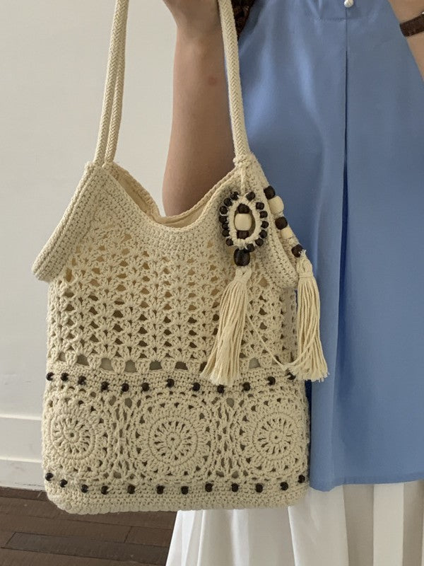 Hollow Seaside Cotton String Commuter Lazy Large Capacity Stylish Bags