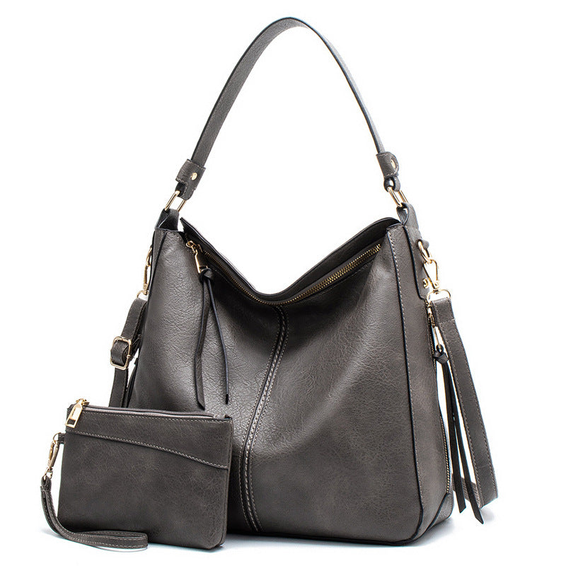 Women's Retro Hobo Portable Fashion Mother Big Women's Shoulder Bag