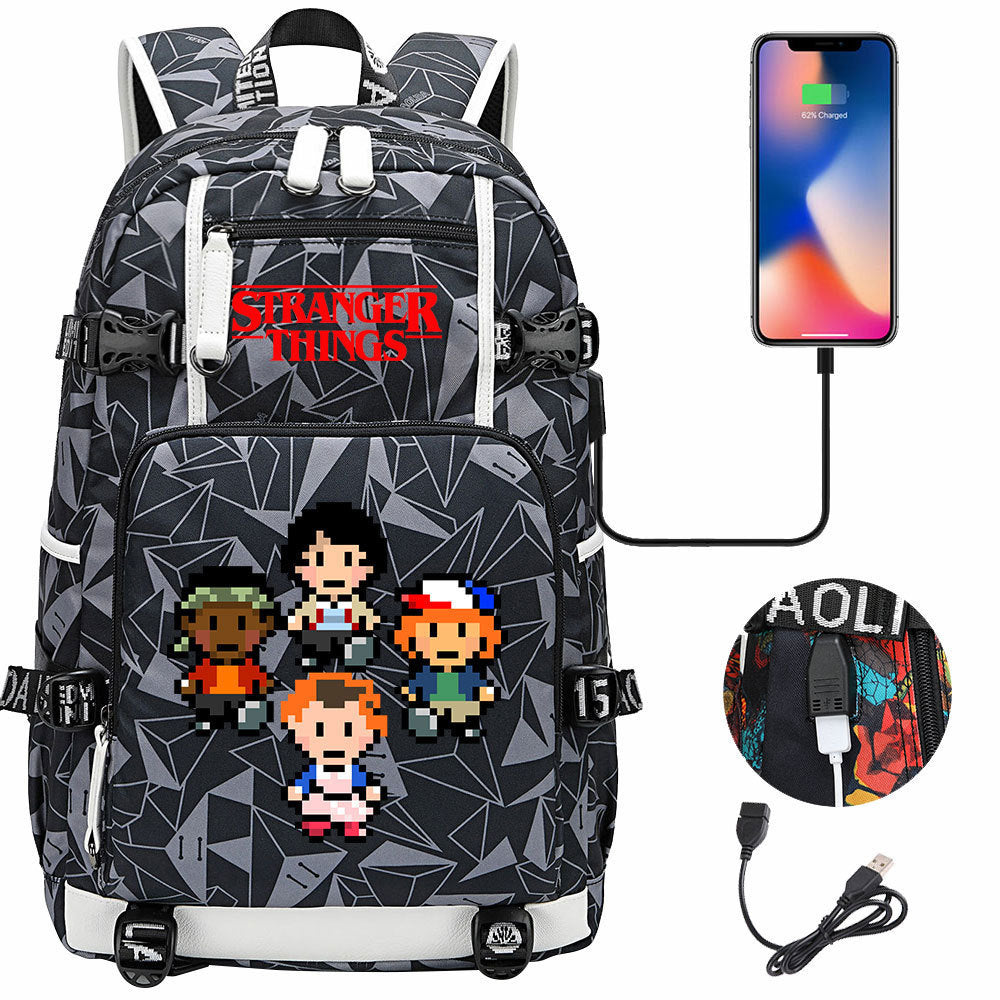 Women's & Men's Peripheral Printed Youth Leisure Backpack