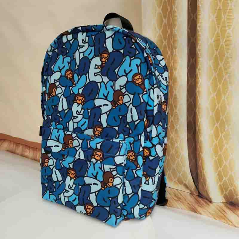 Women's & Men's Cartoon Letter Fashion Tide Large Capacity Backpacks