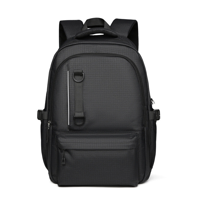 Style Unisex Plaid Couple Large Capacity Leisure Backpack