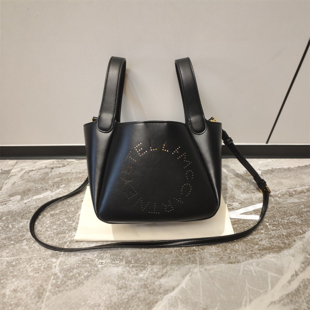 Women's Fashion Retro Hollow Letter Vegetable Basket Bucket Bag