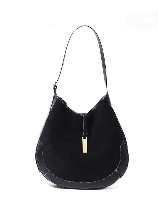 Retro Large Capacity Totes Dumpling Portable Selenodont Suede Women's Messenger Bag
