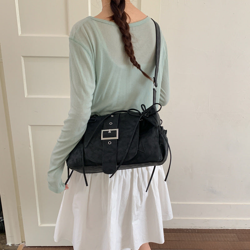Women's Western Style Fashionable High-grade Niche Commuter Underarm Bag