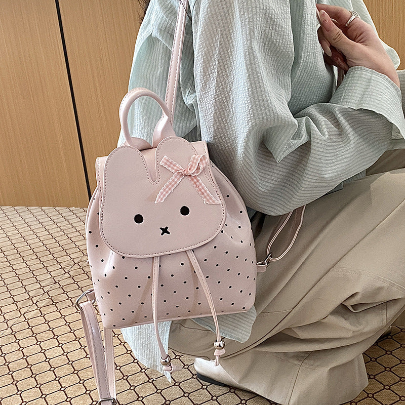 Women's Korean Style Cute Cartoon Rabbit Large Capacity Bags