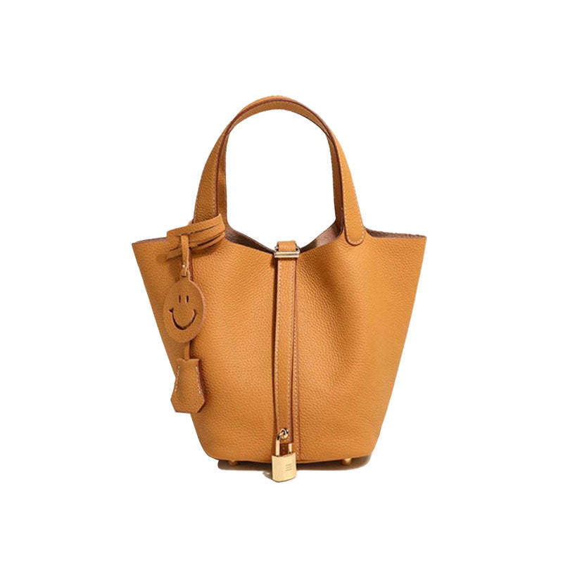 Women's Vegetable Basket Summer Imported Cowhide Handbags