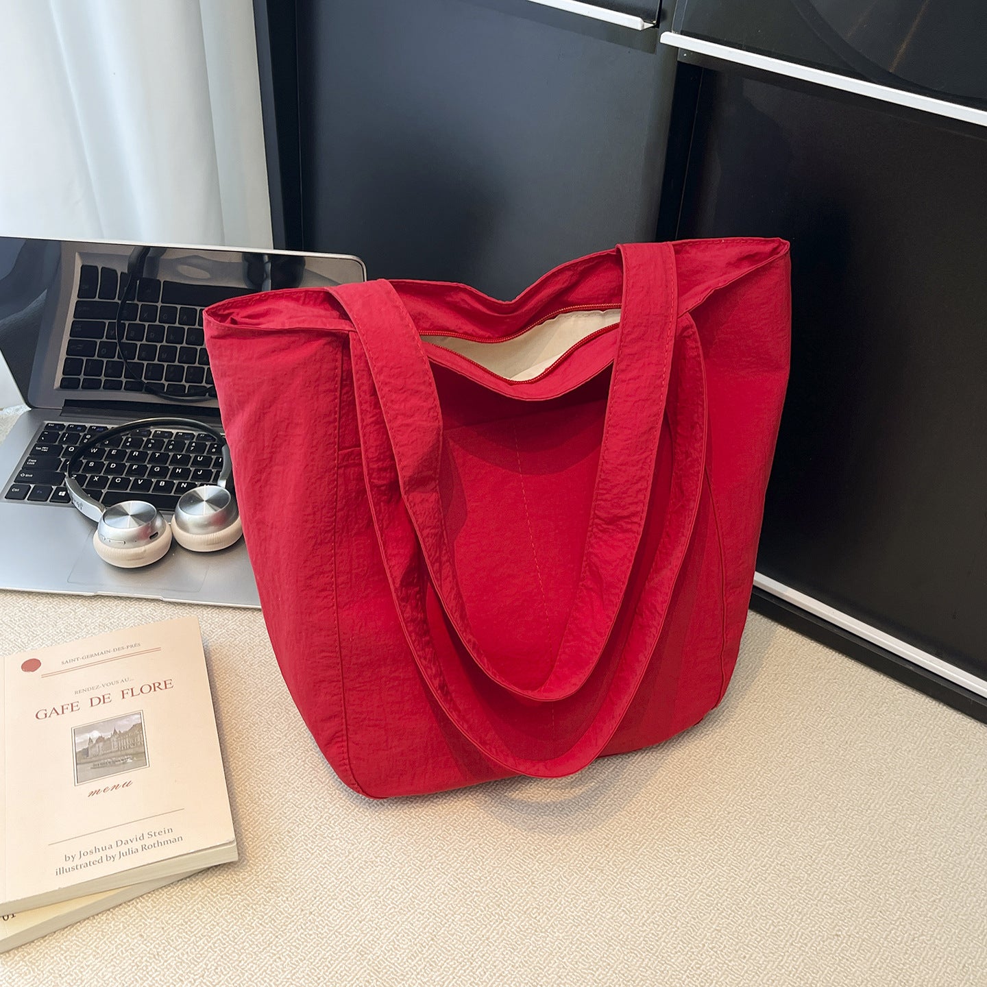 Women's Korean Spring Nylon Cloth Simple Underarm Bag