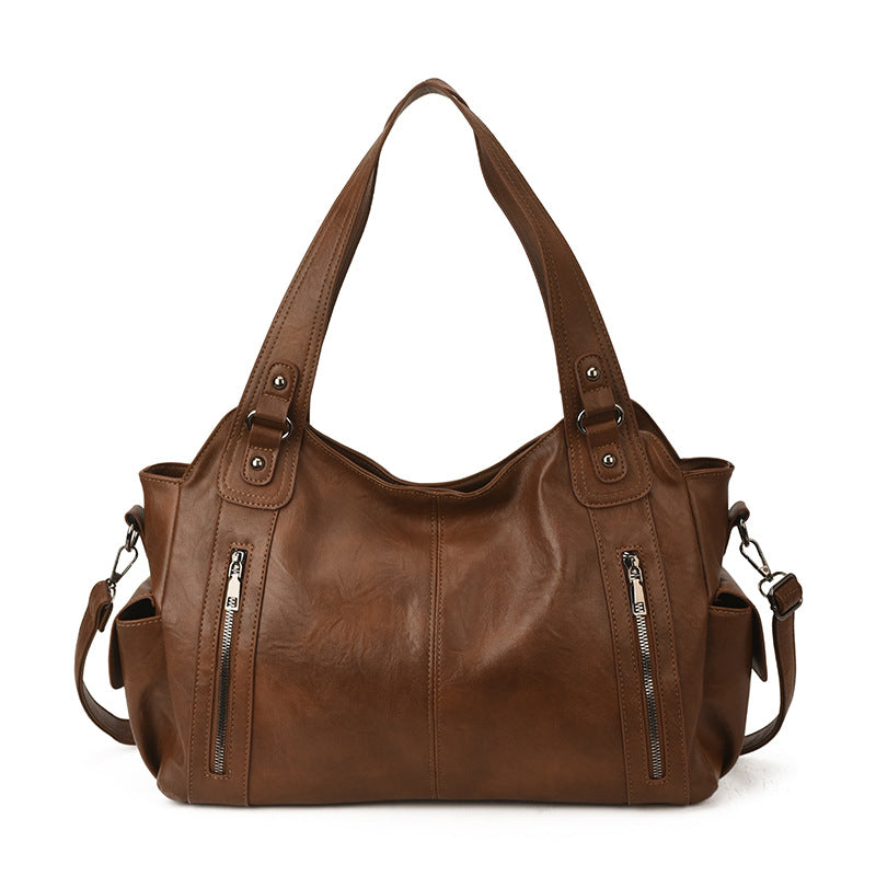 Women's Retro Large Capacity Portable Motorcycle Tote Bags