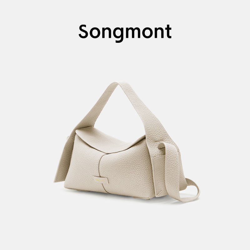 Hanging Series Portable Roof Layer Cowhide Women's Shoulder Bag