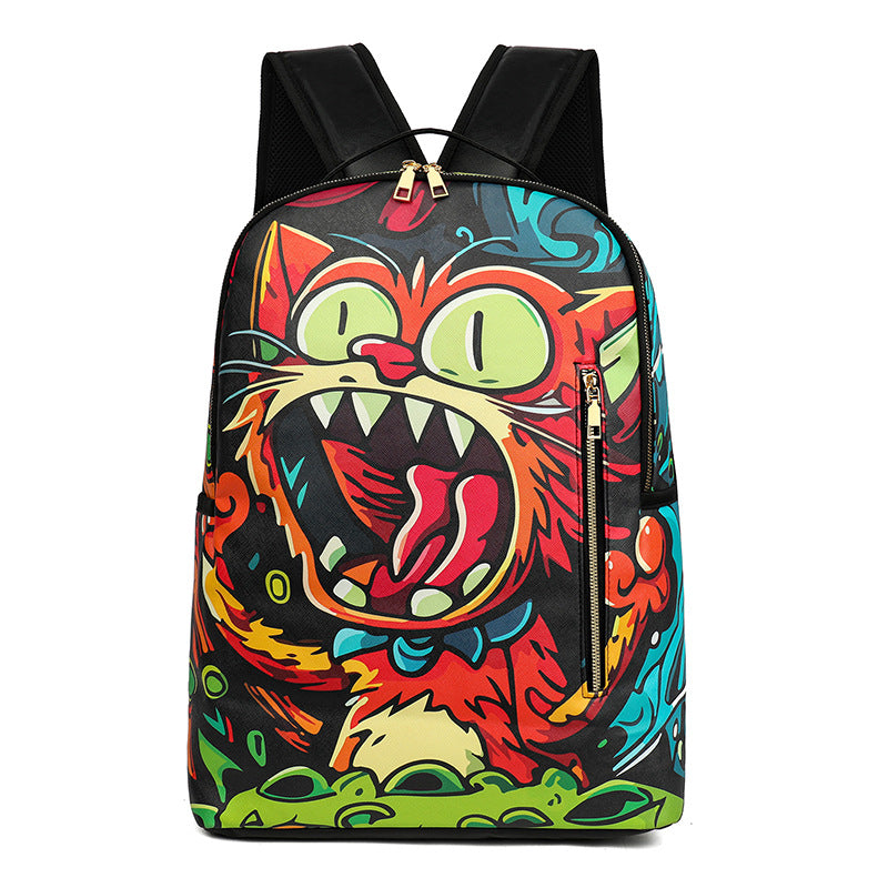 Cartoon Fashion Printing Large Capacity Anime Leisure Backpack