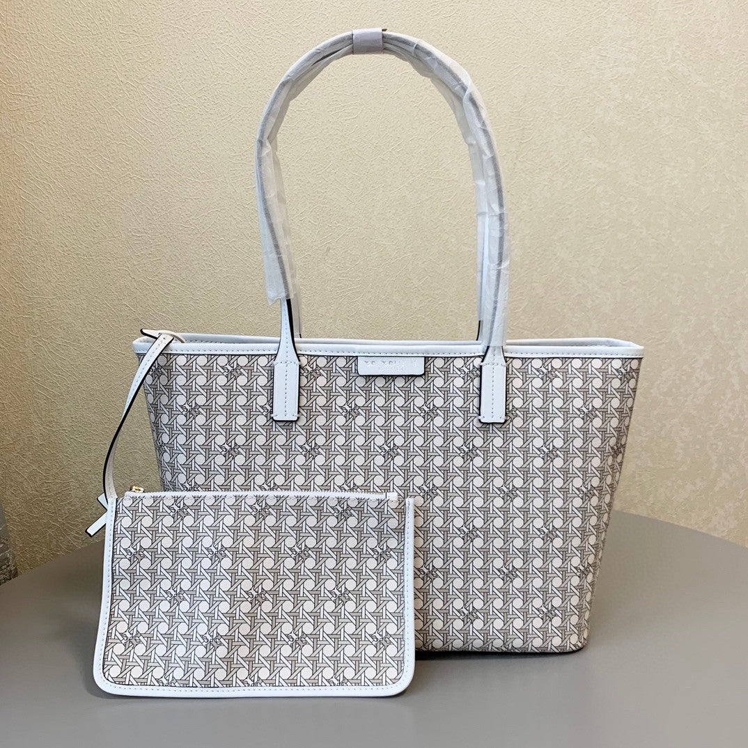 Women's Niche High-grade Portable Fashion Color Contrast Commuter Waterproof Tote Bags