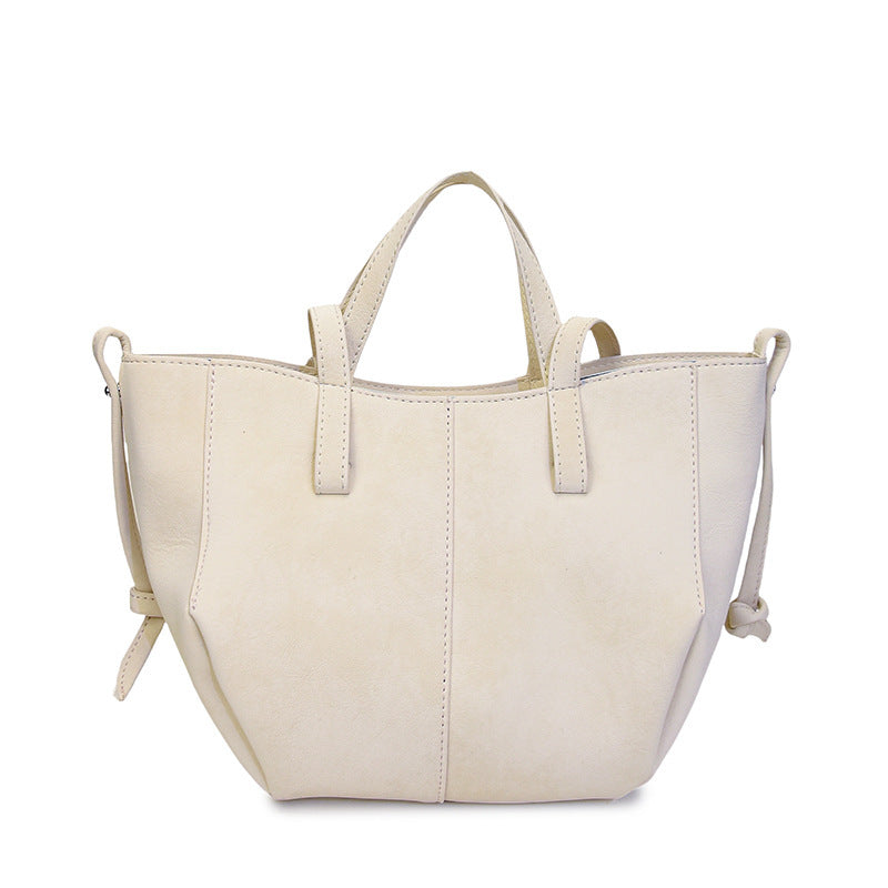 Women's Portable Autumn High-grade Western Style Light Bucket Bag