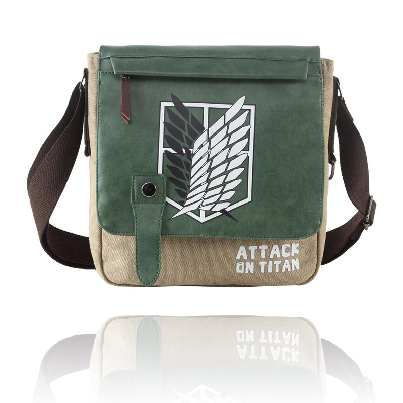 Slouchy Women's Canvas Blue Boy Commute Men's Messenger Bag