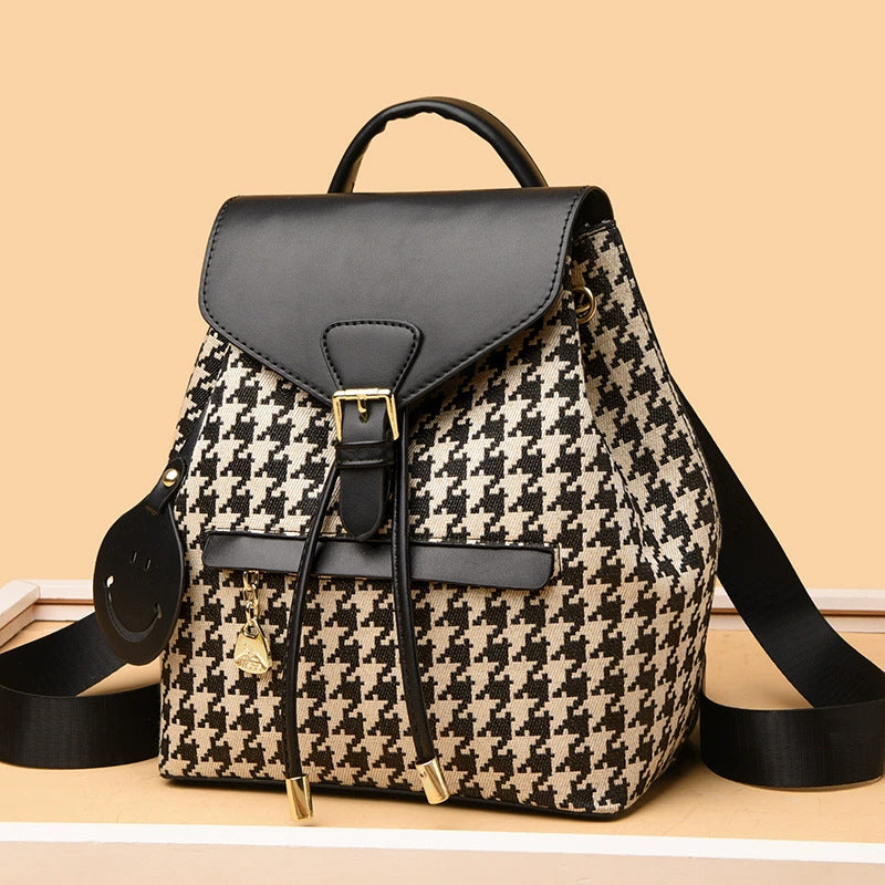 Women's Fashionable Temperament Korean Texture Large Capacity Backpacks