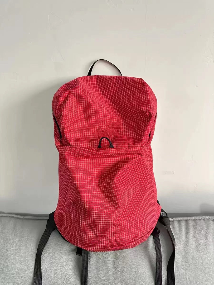 Women's & Men's Chicken Skeleton Large Capacity Plaid Lightweight Waterproof Leisure Backpack