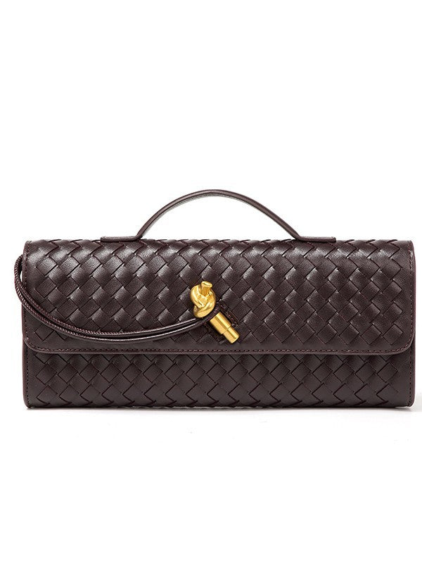 Woven Baguette Niche Advanced Horizontal Hand Holding Women's Shoulder Bag