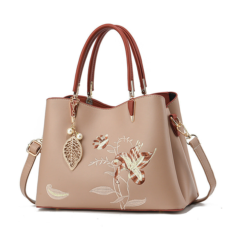 Women's Fashion Large Capacity Embroidered Mother Women's Shoulder Bag
