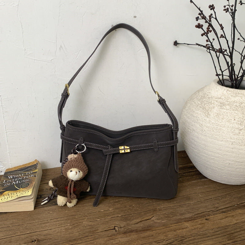 Women's Fashion Retro Frosted High-grade Underarm Women's Shoulder Bag