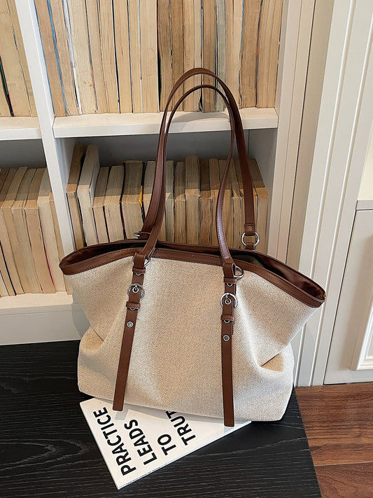 Women's Large Capacity Canvas Portable Commuter Simple Bags