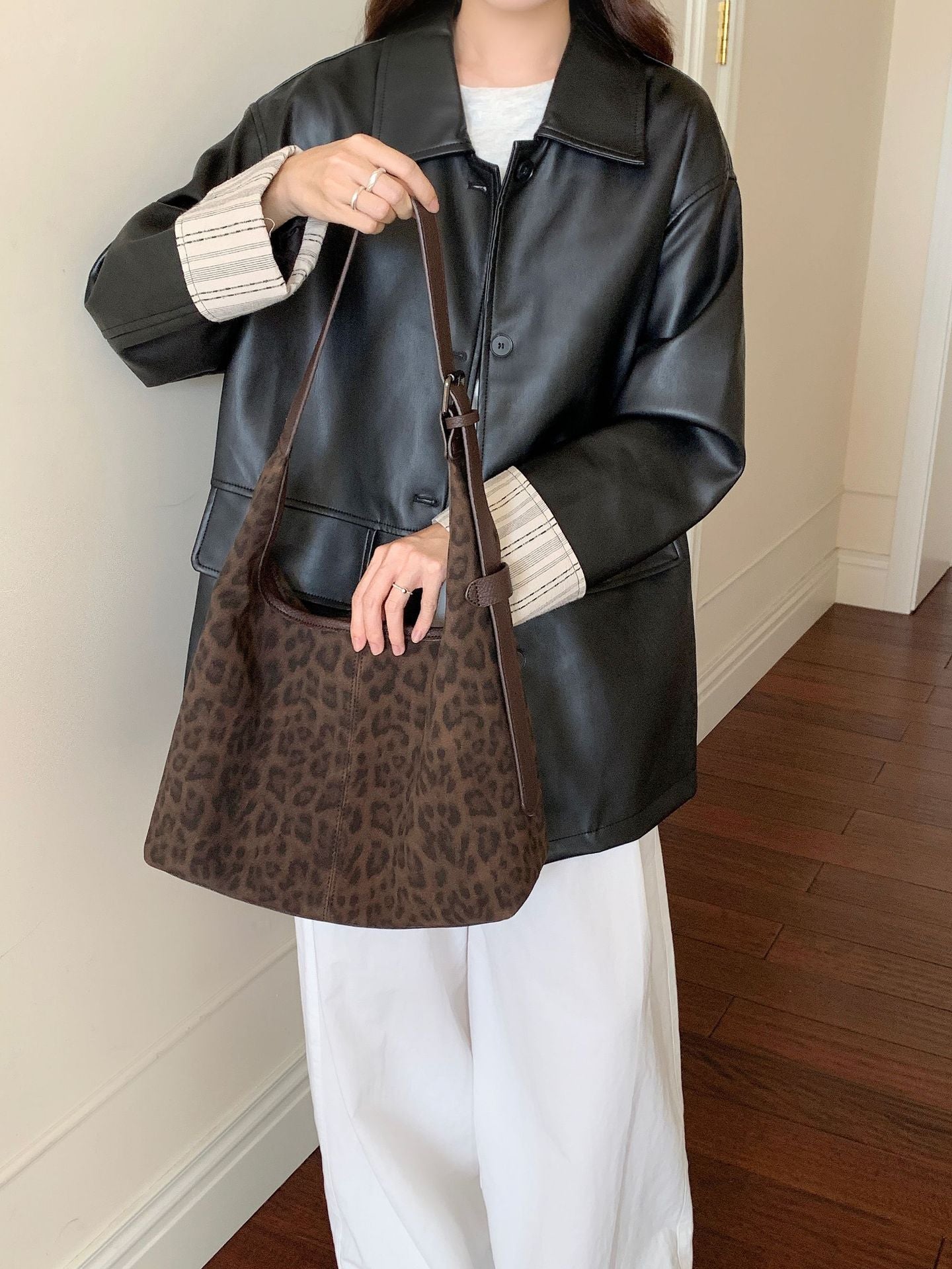 Women's Korean Leopard Print Female One Women's Handbag