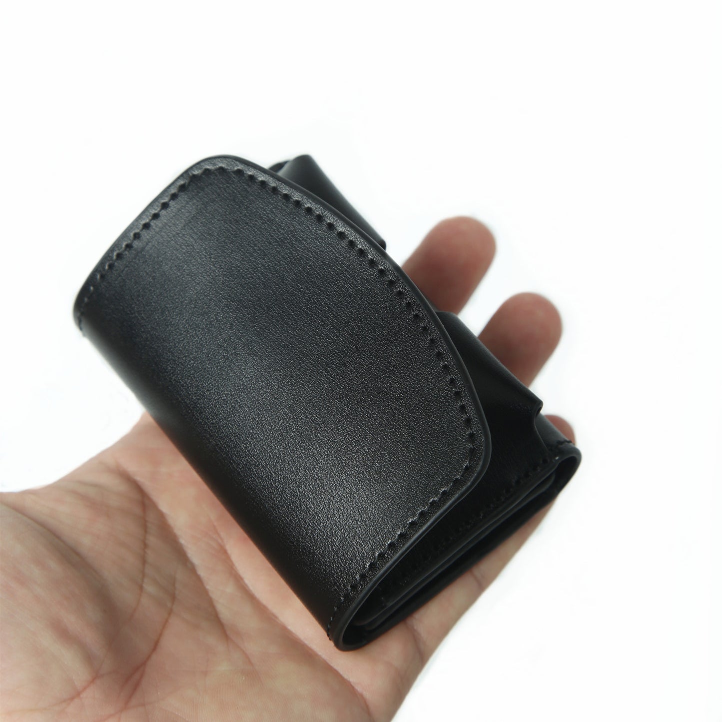 Women's & Men's Short First Layer Cowhide Mini Card Pack Card Sleeve