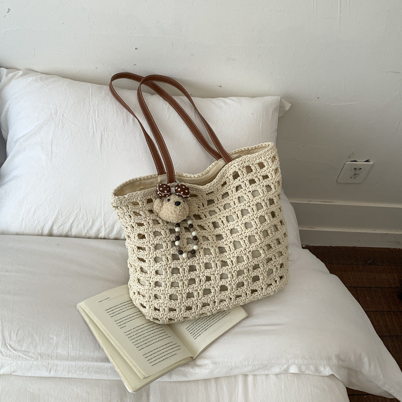 Large Capacity Woven Fashion Seaside Holiday Tote Bag