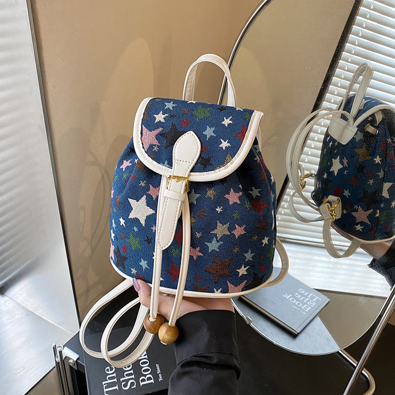 Women's High-grade Pattern Korean Style Design Fashion Backpacks