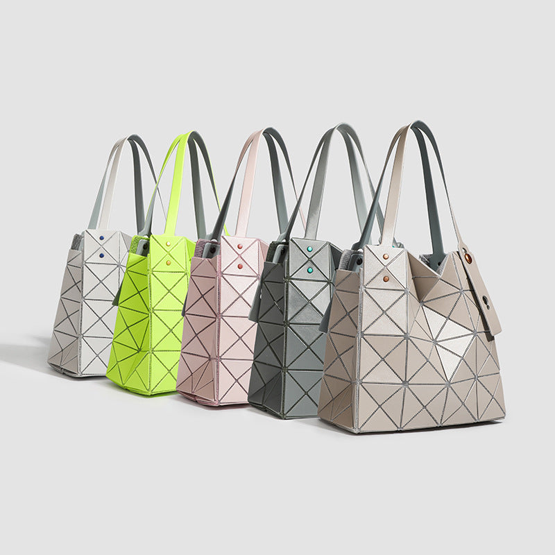 Women's Box Geometric Diamond Check Summer Women's Shoulder Bag