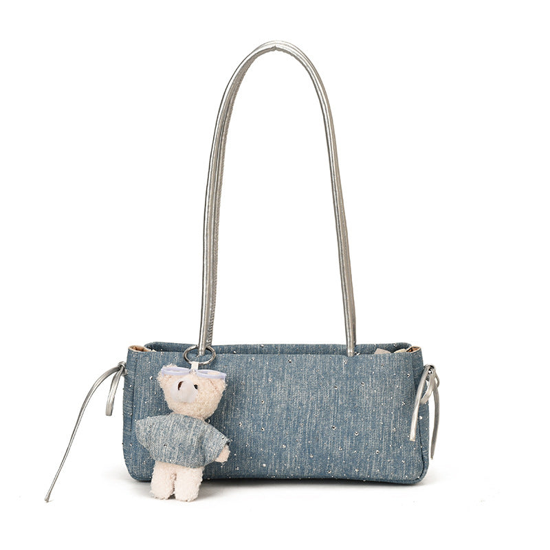 Women's Simple Commute Spring Niche Leisure Denim Bags