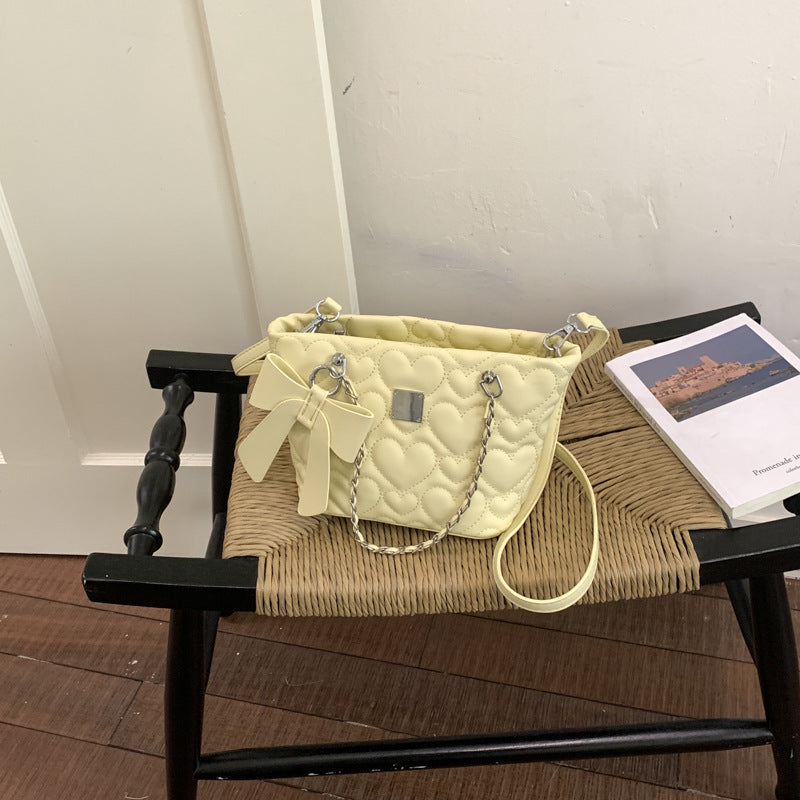 Women's Love Embroidery Thread Chain High Sense Light Luxury Women's Messenger Bag
