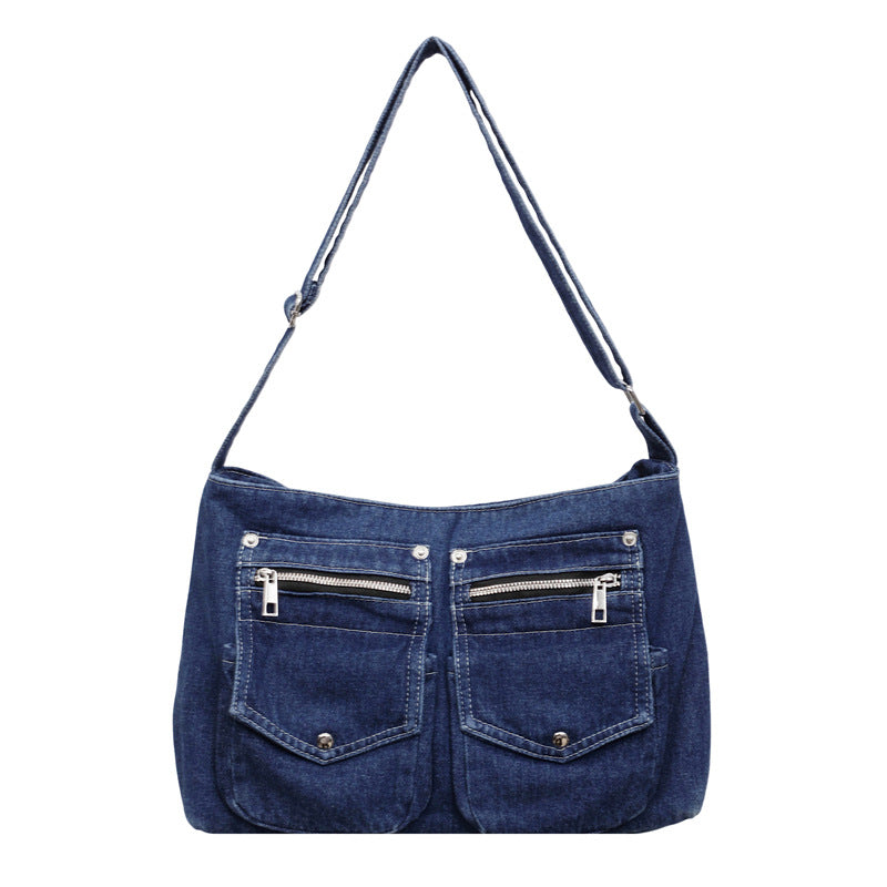 Women's Autumn Large Capacity Double Pocket Cloth Women's Messenger Bag