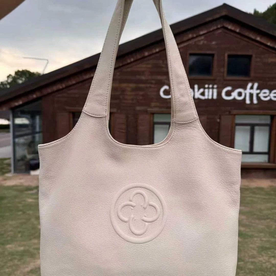 Retro Kas Underarm High-grade White Commuter Le Shoulder Bags