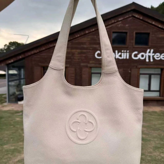 Retro Kas Underarm High-grade White Commuter Le Shoulder Bags