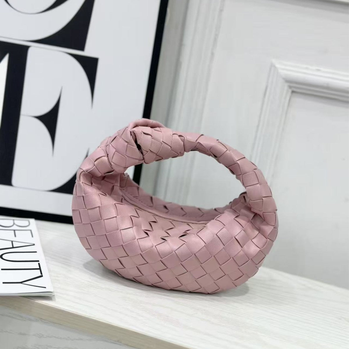 Women's Hand-woven Dumplings Underarm Cowhide Cloud Women's Handbag