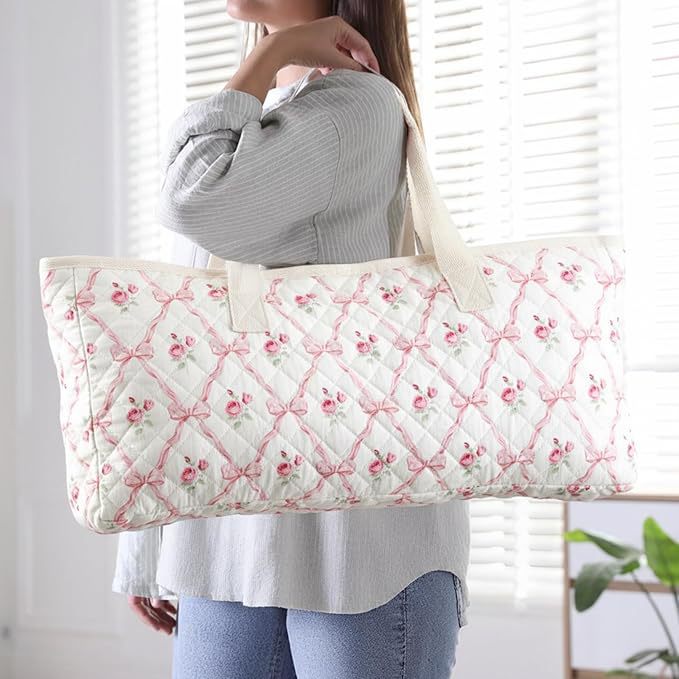 Large Capacity Floral Mahjong Multifunctional Portable Makeup Bag