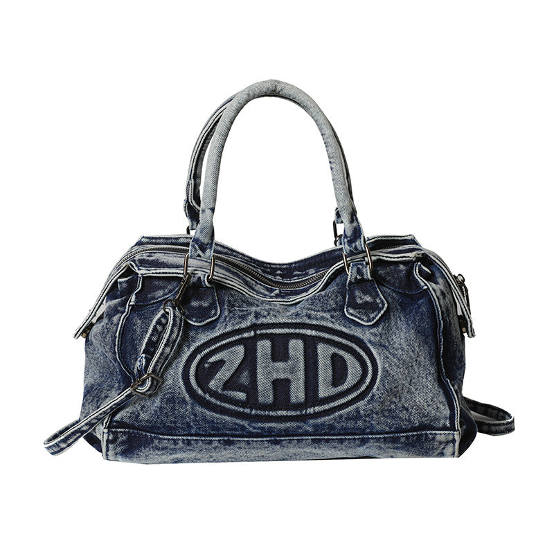 Women's Retro Fashion Denim Canvas Portable Women's Messenger Bag