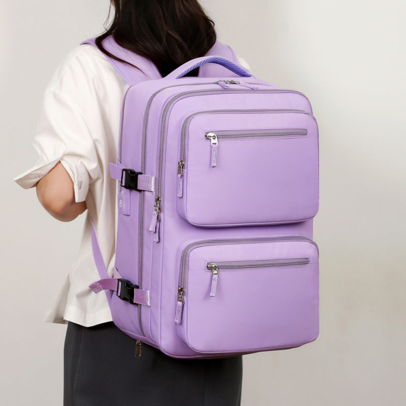 Women's & Men's Simple Large Capacity Business Computer Short Leisure Backpack