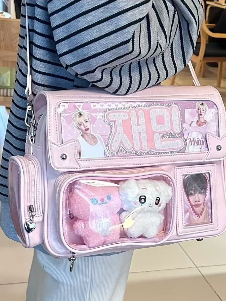 Hidden Light Cartoon Amusement Park College Large Women's Backpack