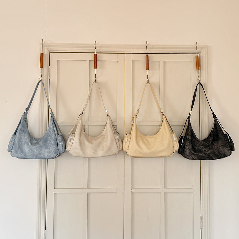 Women's Korean Style Niche Fashion Haulage Motor Underarm Bag