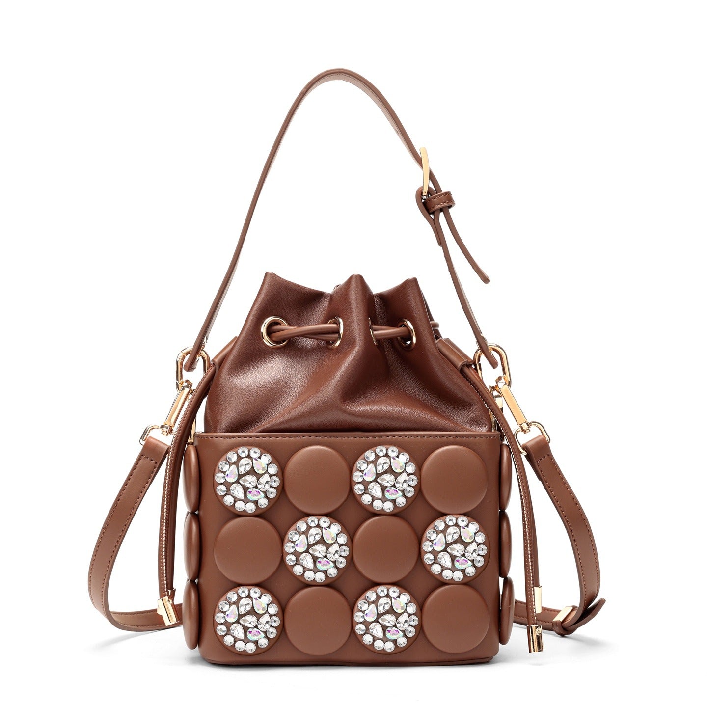 Casual Women's Rhinestone Dot Fashion Mobile Women's Messenger Bag