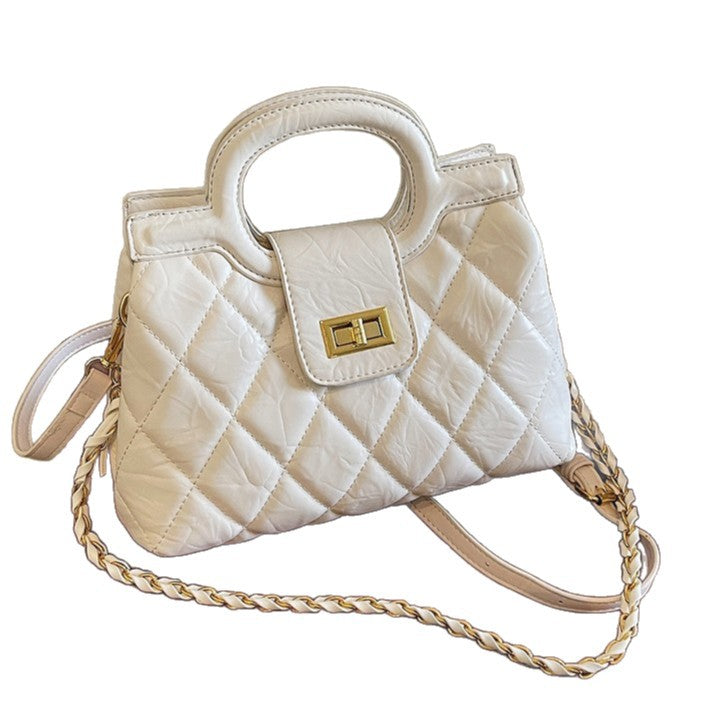 Women's Classic Style Rhombus Chain High-grade Minority Shoulder Bags